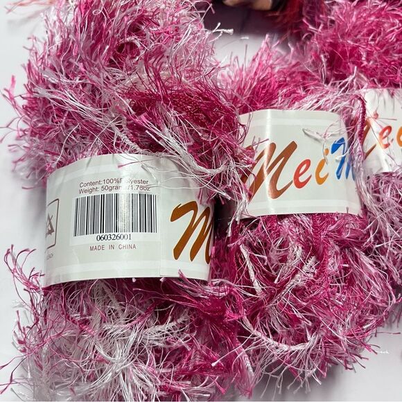 Lot of Novelty Eyelash Knitting Yarn - Picture 2 of 6